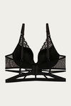 Zivame Padded Wired 3/4th Coverage Long Line Bra - Black — thumbnail 7