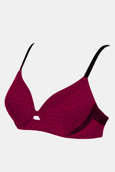 Zivame Plush Polka Padded Non Wired 3/4th Coverage T-Shirt Bra - Purple Potion — image 8