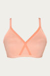 Zivame Velvet Straps Single Layered Non Wired Full Coverage T-Shirt Bra - Peach Pearl — thumbnail 6