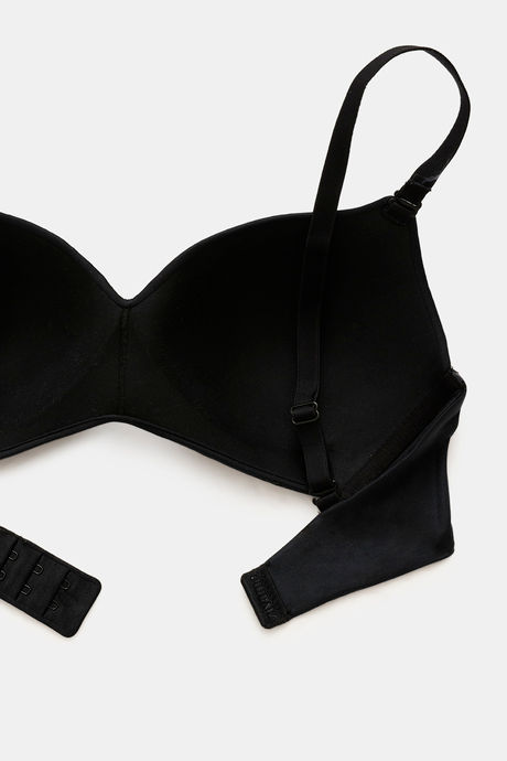 Zivame At Work Padded Non Wired 3/4Th Coverage T-Shirt Bra - Black — image 9
