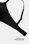 Zivame At Work Padded Non Wired 3/4Th Coverage T-Shirt Bra - Black — thumbnail 10