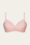 Zivame Beautiful Basics Padded Non Wired 3/4th Coverage T-Shirt Bra - Quartz Pink — thumbnail 6