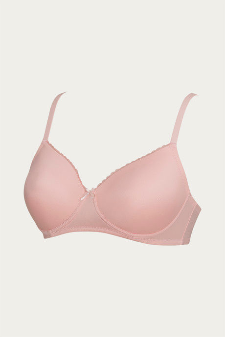 Zivame Beautiful Basics Padded Non Wired 3/4th Coverage T-Shirt Bra - Quartz Pink — image 7