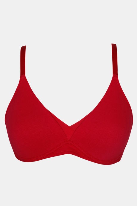 

Zivame Padded Wirefree T Shirt Bra Red, Reds