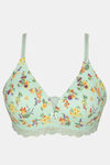 Zivame Sweet Caroline Padded Non Wired 3/4th Coverage T-Shirt Bra - Brook Green Floral — thumbnail 6