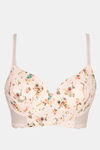 Zivame Sweet Caroline Padded Wired 3/4th Coverage T-Shirt Bra - Blush Bride Floral — thumbnail 6