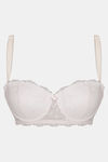 Zivame Shades Of Love Padded Wired 3/4th Coverage Strapless Bra - Coconut Milk — thumbnail 5