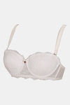 Zivame Shades Of Love Padded Wired 3/4th Coverage Strapless Bra - Coconut Milk — thumbnail 7