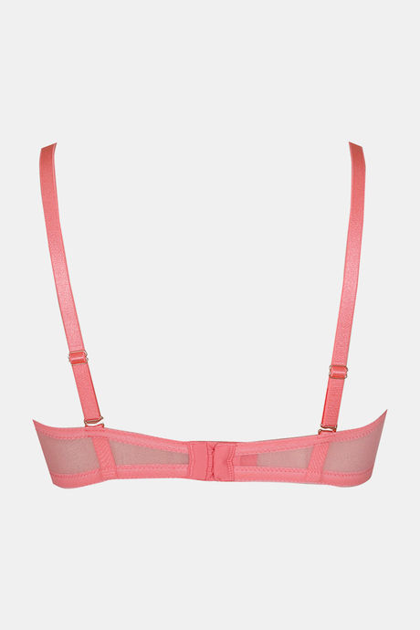 Zivame Shades Of Love Padded Wired 3/4th Coverage Strapless Bra - Strawberry Pink — image 6