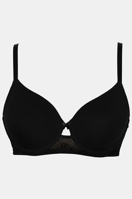Zivame Beautiful Basics Padded Wired 3/4th Coverage T-Shirt Bra - Anthracite — image 5