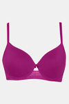Zivame Beautiful Basics Padded Wired 3/4th Coverage T-Shirt Bra - Hollyhock — thumbnail 7