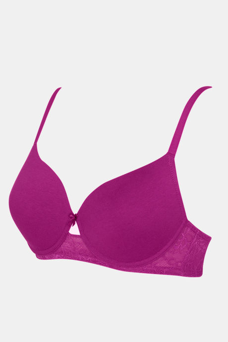Zivame Beautiful Basics Padded Wired 3/4th Coverage T-Shirt Bra - Hollyhock — image 9