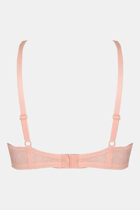Zivame Beautiful Basics Padded Wired 3/4th Coverage T-Shirt Bra - Peach Pearl — image 6