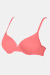 Zivame Summer Love Push-Up Wired Medium Coverage T-Shirt Bra - Georgia Peach — thumbnail 8