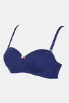 Zivame Summer Love Padded Wired 3/4th Coverage Strapless Bra - Blue Depth — thumbnail 9