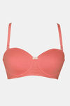 Zivame Summer Love Padded Wired 3/4th Coverage Strapless Bra - Georgia Peach — thumbnail 7