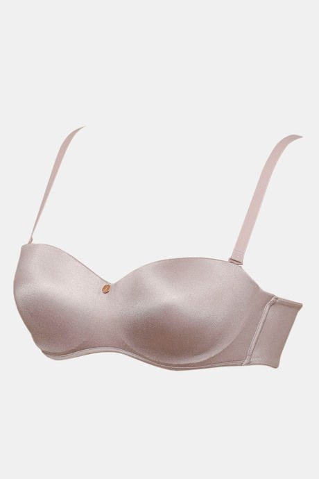 Zivame Marshmallow Padded Wired Low Demi Coverage Strapless - Grey — image 9
