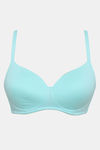 Zivame Padded Non Wired 3/4Th Coverage T-Shirt Bra - Aruba Blue — thumbnail 8