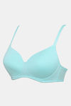 Zivame Padded Non Wired 3/4Th Coverage T-Shirt Bra - Aruba Blue — thumbnail 10