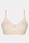Zivame Beautiful Basics Double Layered Non Wired 3/4th Coverage Bra - Ivory Neps — thumbnail 8
