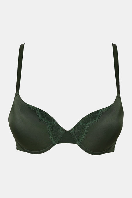 Zivame Beautiful Basics Push-Up Wired Medium Coverage Bra - Green Floral — image 5