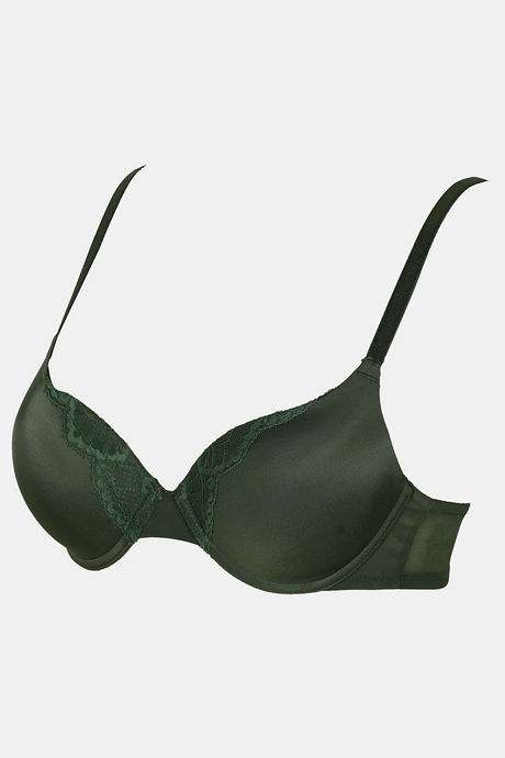 Zivame Beautiful Basics Push-Up Wired Medium Coverage Bra - Green Floral — image 7
