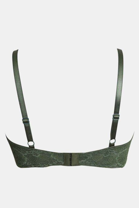 Zivame Beautiful Basics Double Layered Non Wired 3/4th Coverage T-Shirt Bra - Green — image 6