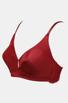 Zivame Beautiful Basics Double Layered Non Wired 3/4th Coverage T-Shirt Bra - Merlot — thumbnail 7