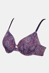 Zivame Twilight Bloom Padded Wired 3/4th Coverage T-Shirt Bra - Parachute Purple Pt — thumbnail 7