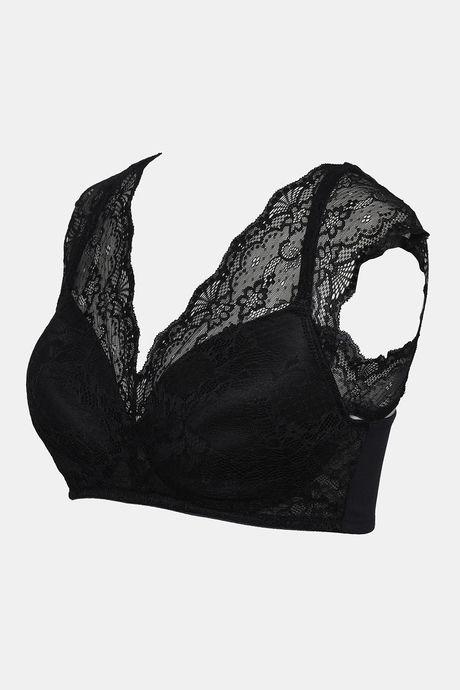 Zivame Padded Non Wired Full Coverage Blouse Bra - Anthracite — image 9