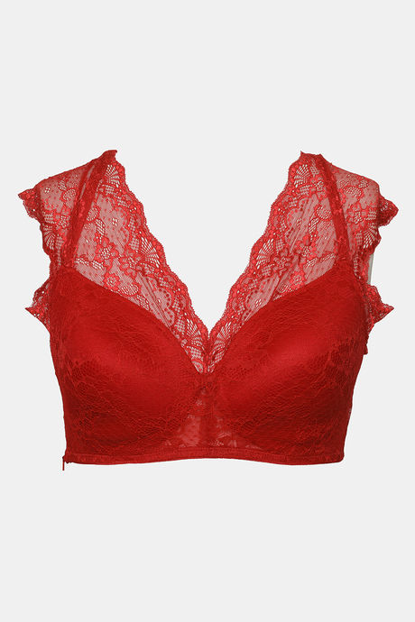 Zivame Padded Non Wired Full Coverage Blouse Bra - Scarlet Sage — image 7