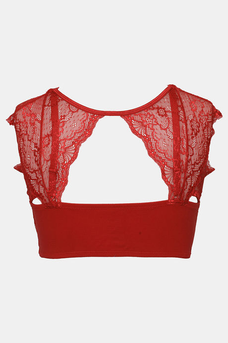 Zivame Padded Non Wired Full Coverage Blouse Bra - Scarlet Sage — image 8