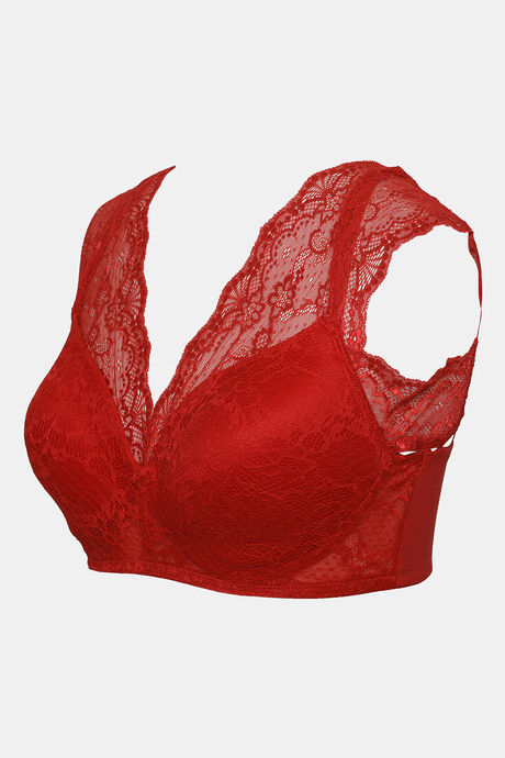 Zivame Padded Non Wired Full Coverage Blouse Bra - Scarlet Sage — image 9