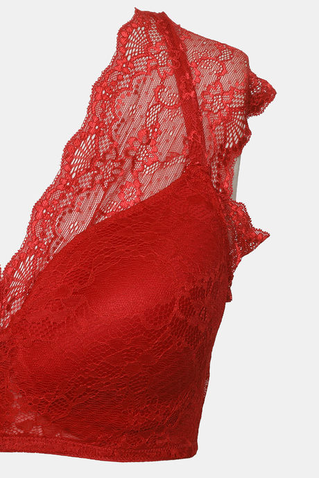 Zivame Padded Non Wired Full Coverage Blouse Bra - Scarlet Sage — image 10