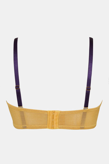 Zivame Sensual Stir Padded Wired 3/4th Coverage Strapless Bra - Honey Mustard — image 7