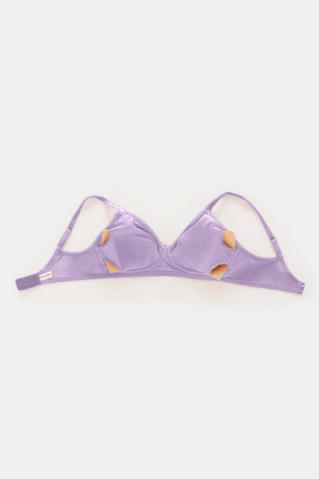 Zivame Double Layered Non Wired Full Coverage Post Breast Surgery Bra - Lavendula — image 5