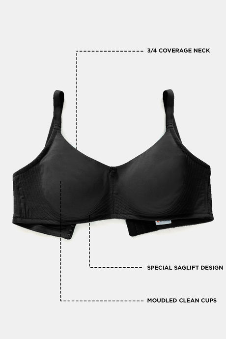 Zivame True Curv Double Layered Non Wired 3/4th Coverage Sag Lift Bra - Anthracite — image 6