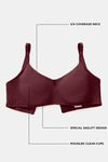 Zivame True Curv Double Layered Non Wired 3/4th Coverage Sag Lift Bra - Fig — thumbnail 5