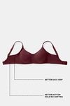 Zivame True Curv Double Layered Non Wired 3/4th Coverage Sag Lift Bra - Fig — thumbnail 6