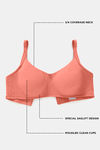 Zivame True Curv Double Layered Non Wired 3/4th Coverage Sag Lift Bra - Georgia Peach — thumbnail 7