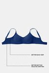 Zivame True Curv Double Layered Non Wired 3/4th Coverage Sag Lift Bra - Navy Peony — thumbnail 8