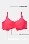 Zivame True Curv Double Layered Non Wired 3/4th Coverage Sag Lift Bra - Raspberry — thumbnail 5