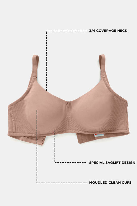 Zivame True Curv Double Layered Non Wired 3/4th Coverage Sag Lift Bra - Roebuck — image 7