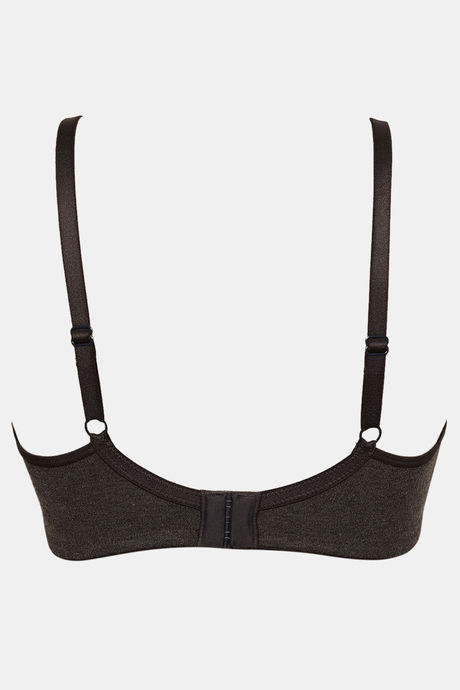 Zivame Double Layered Non Wired 3/4th Coverage Bra - Anthra Melange — image 9