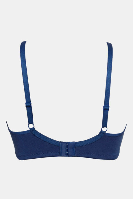 Zivame Double Layered Non Wired 3/4th Coverage Bra - Navy Peony — image 9