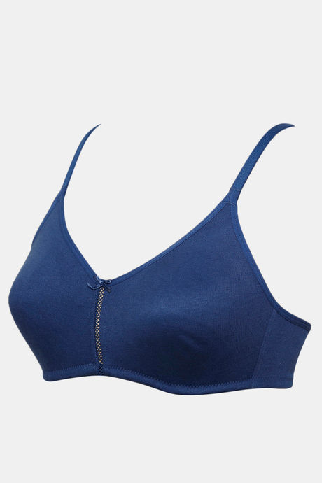Zivame Double Layered Non Wired 3/4th Coverage Bra - Navy Peony — image 10