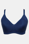 Zivame Double Layered Non Wired 3/4th Coverage Bra - Navy Peony — thumbnail 5