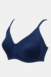 Zivame Double Layered Non Wired 3/4th Coverage Bra - Navy Peony — thumbnail 7