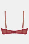 Zivame Ornate Glitz Double Layered Non Wired 3/4th Coverage Blouse Bra - Wine — thumbnail 6