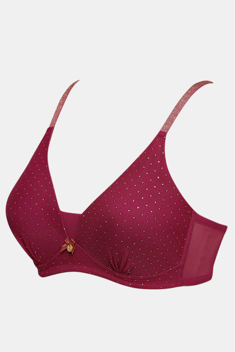 Zivame Ornate Glitz Padded Non Wired 3/4th Coverage Bra - Wine — image 7